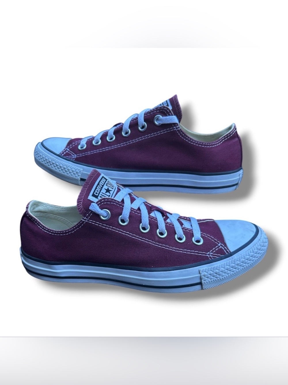 Converse Chuck Taylor All Star Low Too Maroon Burgundy Canvas Unisex Sneakers